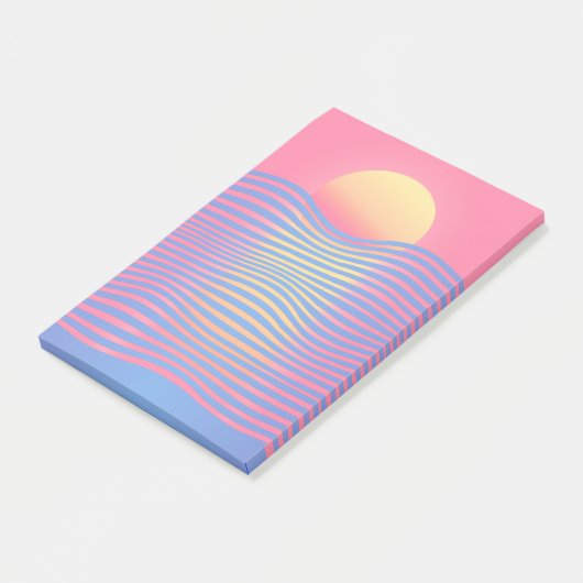 Post-it® article : coucher du soleil (Incliné)