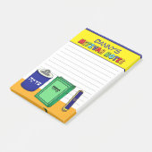 Post-it® Articles de Mitzvah personnalisés - Coloré (Incliné)
