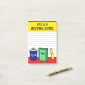 Post-it® Articles de Mitzvah personnalisés - Jaune (Sur un bureau)