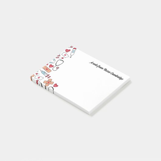 Post-it® Articles d'infirmière mignons - Une note de l'infi (Incliné)