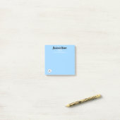 Post-it® Articles marketing d'entreprise personnalisés bleu (Sur un bureau)