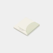 Post-it® Artisan 3x3 Notes Sage Minimalist Brand (Incliné)