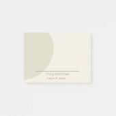 Post-it® Artisan 4x3 Notes Sage Minimalist Brand (Devant)