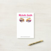 Post-it® Artiste branché de maquillage oculaire aquarelle d (Sur un bureau)