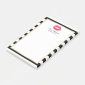 Post-it® Artiste de maquillage Lèvres rouges Grandes modern (Incliné)