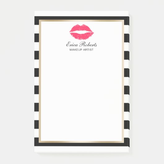 Post-it® Artiste de maquillage Lèvres rouges Grandes modern (Devant)