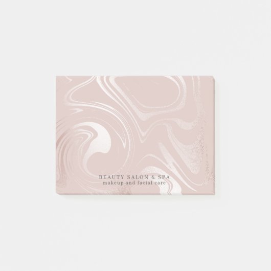 Post-it® Artiste de maquillage Rose de glam rose pâle (Devant)