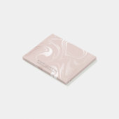 Post-it® Artiste de maquillage Rose de glam rose pâle (Incliné)