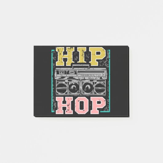 Post-it® Artistes Hip hop Cassettes Old School Rap (Devant)