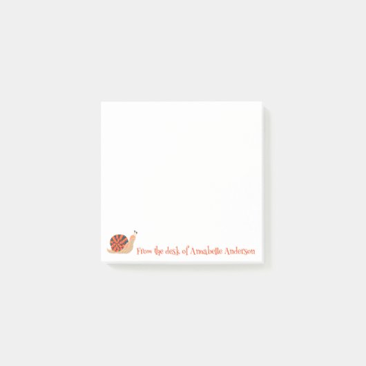 Post-it® Arty Snail Personnaliser (Devant)