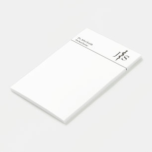 Post-it® Asclepius Médicale professionnel Noir Blanc Simple