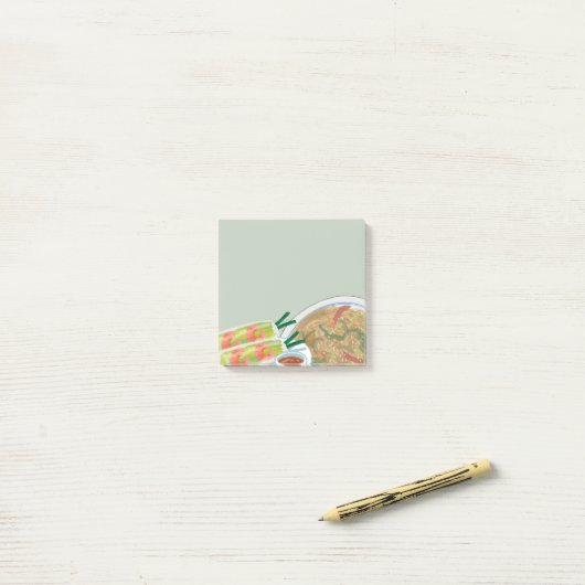 Post-it® Asian Food 13 Sticky Notes (Sur un bureau)