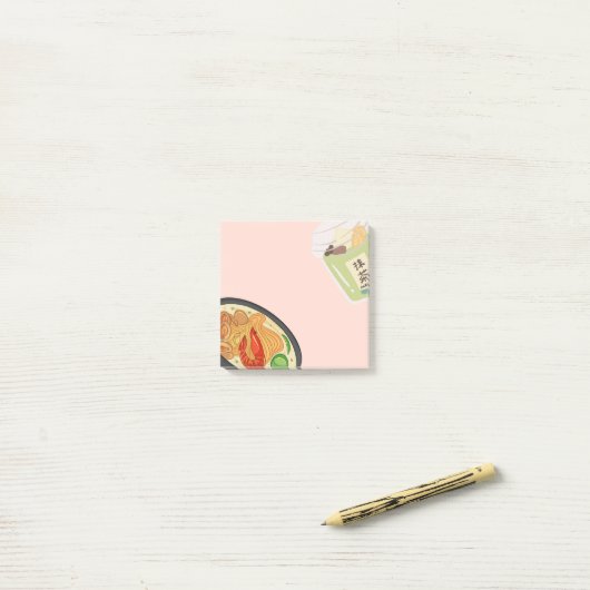 Post-it® Asian food 14 Sticky Notes (Sur un bureau)