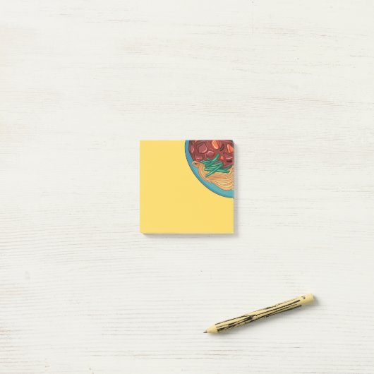 Post-it® Asian Food 4 Sticky Notes (Sur un bureau)