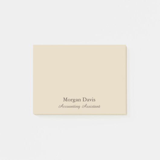 Post-it® Assistant comptable beige (Devant)