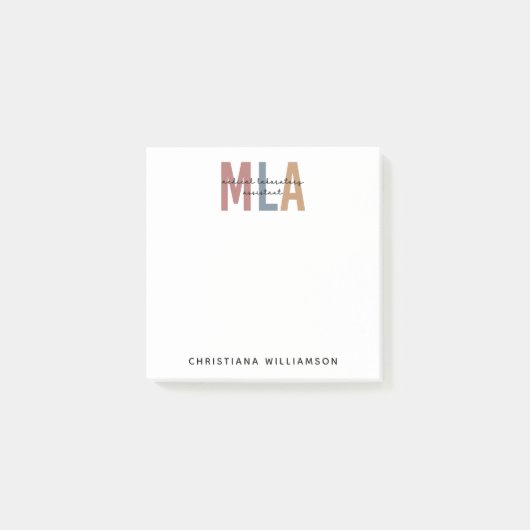 Post-it® Assistant de laboratoire Médicale MLA personnalisé (Devant)