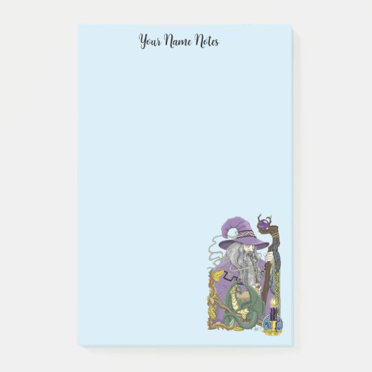 Post-it® Assistant Imaginaire Dragon violet (Devant)