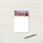 Post-it® Atlanta, Géorgie City skyline la nuit (Sur un bureau)
