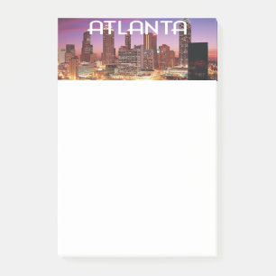 Post-it® Atlanta, Géorgie City skyline la nuit