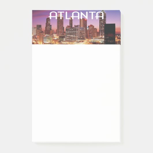 Post-it® Atlanta, Géorgie City skyline la nuit (Devant)