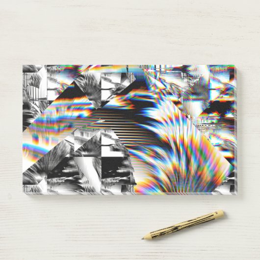 Post-it® Attaque arc-en-ciel (Sur un bureau)