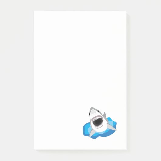 Post-it® Attaque de requin - le grand requin blanc saute (Devant)