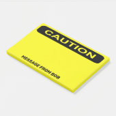 Post-it® Attention Dayglow Yellow Personnaliser 10 x 6 (Incliné)