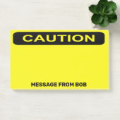 Post-it® Attention Dayglow Yellow Personnaliser 10 x 6 (Bureau)