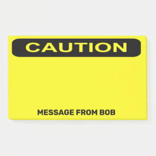 Post-it® Attention Dayglow Yellow Personnaliser 10 x 6