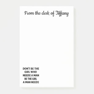 Post-it® Attitude Confiance Citation Féministe Pouvoir Fémi