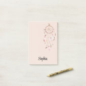 Post-it® Attrape-rêve Rose Pâle (Sur un bureau)