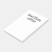 Post-it® Auction (Incliné)