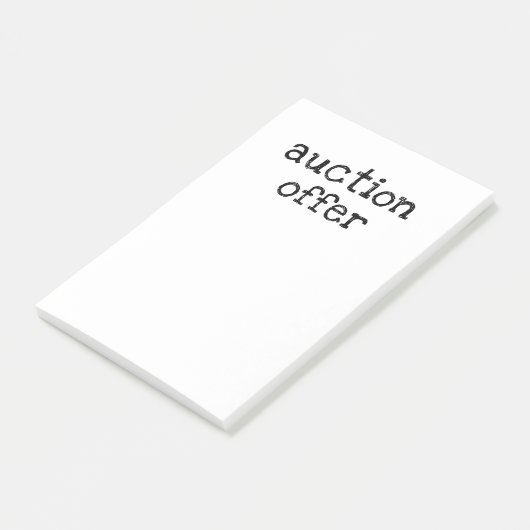 Post-it® Auction (Incliné)