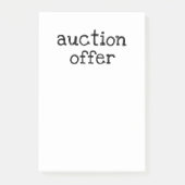 Post-it® Auction (Devant)