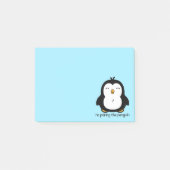 Post-it® Aucun pousser le pingouin (Devant)