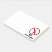 Post-it® Aucune ferme éolienne - Aucune éolienne (Incliné)