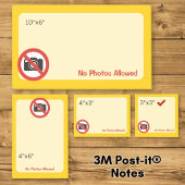 Post-it® Aucune photo autorisée
