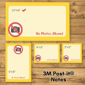 Post-it® Aucune photo autorisée