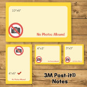 Post-it® Aucune photo autorisée