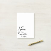 Post-it® Aucune retraite de regrets ou Français de fête (Sur un bureau)