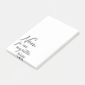 Post-it® Aucune retraite de regrets ou Français de fête (Incliné)