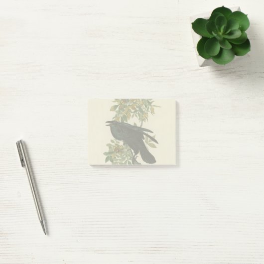 Post-it® Audubon Raven Oiseau classique (Bureau)