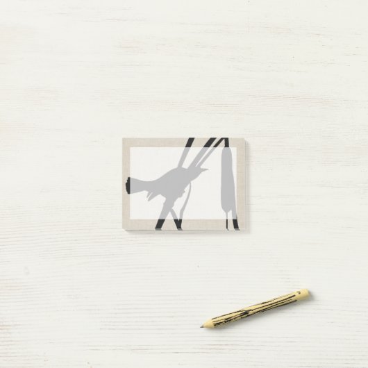 Post-it® Audubon Silhouette II (Sur un bureau)