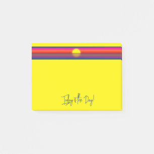 Post-it® Aujourd'hui est le Jour Affirmation du Lever du So