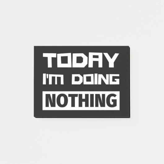 Post-it® Aujourd'hui je ne fais rien (Devant)
