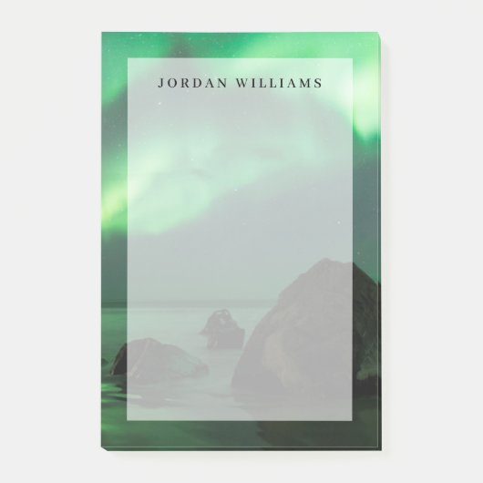 Post-it® Aurora Borealis | Lofoten Beach Norvège (Devant)