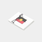 Post-it® Australian Aboriginal Flag And Aborigin (Incliné)