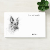 Post-it® Australian Cattle Dog Nom du chien d'art Abstrait (Bureau)
