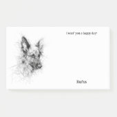 Post-it® Australian Cattle Dog Nom du chien d'art Abstrait (Devant)