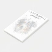 Post-it® Australian Shepherd Lover Monogrammed Dog (Incliné)